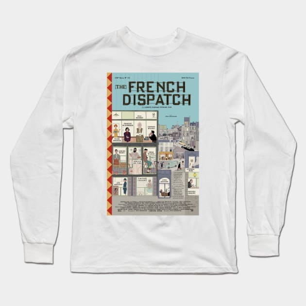 Wes Anderson the French Dispatch Long Sleeve T-Shirt by uchix